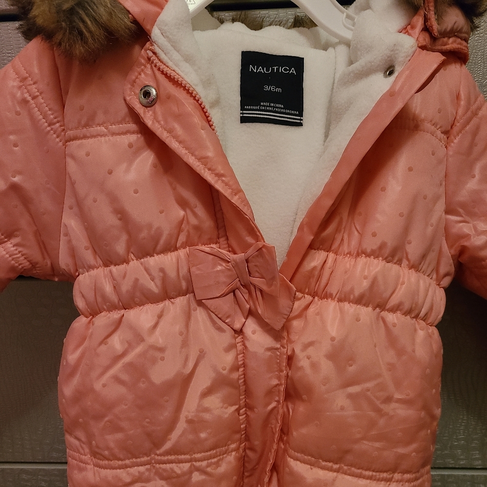 Nautica Snowsuit Baby Girl! 3/6M